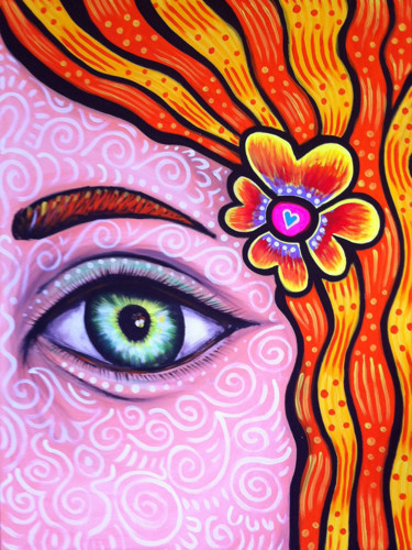 Картина под названием "Eye Candy" - Jaime Carbo, Подлинное произведение искусства, Акрил