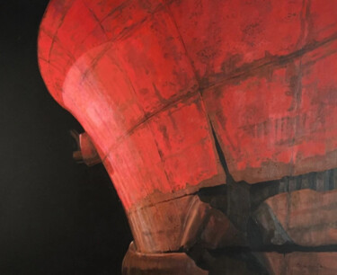 Pintura titulada "Proa Roja" por Jaime Carrasquilla, Obra de arte original, Oleo