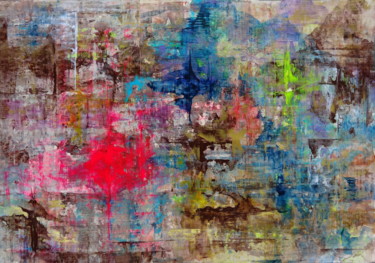 Peinture intitulée ""Symphony of colour…" par Jaio Dos Anjos, Œuvre d'art originale, Acrylique