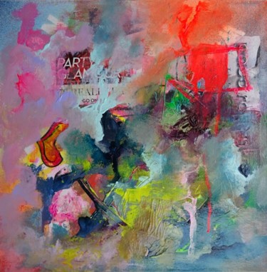 Painting titled ""Tempestade de prim…" by Jaio Dos Anjos, Original Artwork, Acrylic