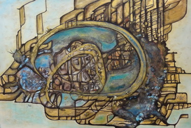 Schilderij getiteld "are we lab rats?" door Jaio Dos Anjos, Origineel Kunstwerk, Acryl
