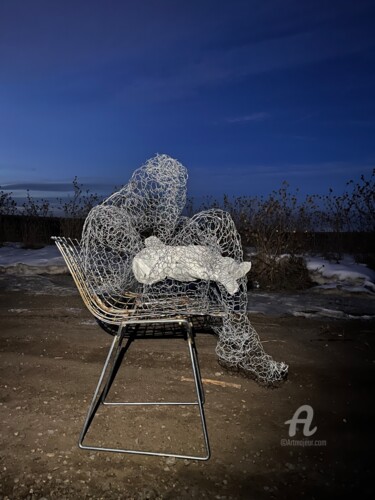 "Pieta" başlıklı Heykel Jake Sheykhet tarafından, Orijinal sanat, Paslanmaz Çelik