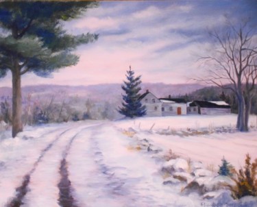 Malerei mit dem Titel "Palermo Winter" von Elizabeth Sennett, Original-Kunstwerk, Öl