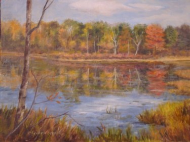 Painting titled "Air Line Trail in H…" by Elizabeth Sennett, Original Artwork, Oil