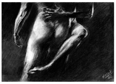 Рисунок под названием "ACT 5" - Jakub Kossakowski (Art After Hours), Подлинное произведение искусства, Древесный уголь
