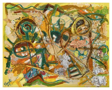 Malerei mit dem Titel "COLORS - Yellow: Ma…" von Jakub Kossakowski (Art After Hours), Original-Kunstwerk, Acryl