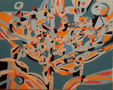 Construction like a poet Painting titled "Construction like a…" by Jakub Jerabek, Original Art, Oil