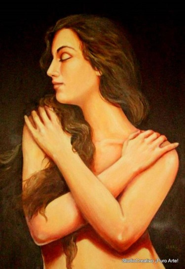 Painting titled "MAGDALENA" by Jalar, Original Artwork, Oil