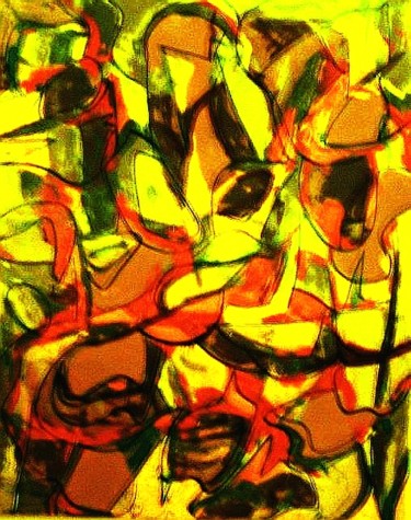 Painting titled "crowd-women-s6048.j…" by Boris Musteata, Original Artwork, Acrylic