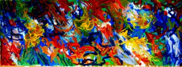 Painting titled "abstract-ladscape-x…" by Boris Musteata, Original Artwork, Acrylic
