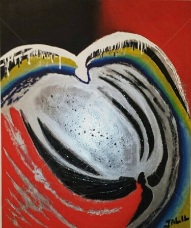 Peinture intitulée "Into the Heart of H…" par Abdeljalil Ez-Zaim, Œuvre d'art originale, Acrylique