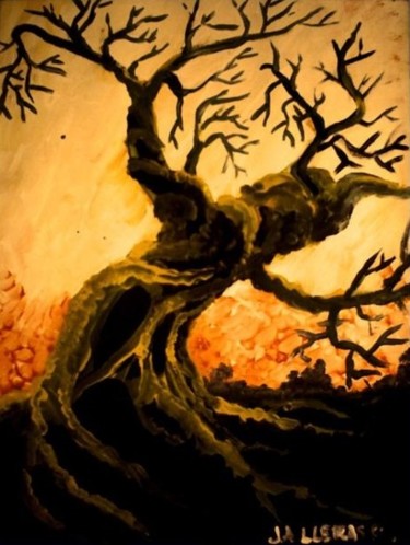 Painting titled "Old tree" by Aa Juan Lleras, Original Artwork