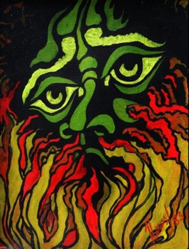 Painting titled "Burning" by Aa Juan Lleras, Original Artwork