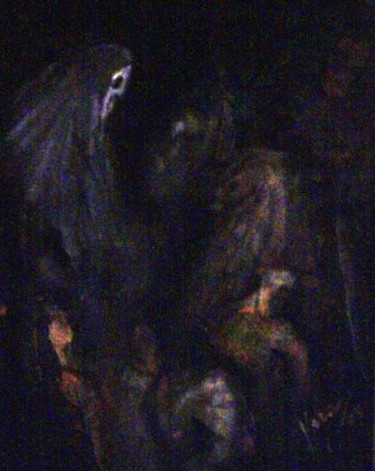 Painting titled "Apocalyptical Mesiah" by Aa Juan Lleras, Original Artwork