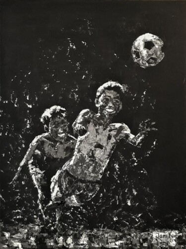 Картина под названием "Детство..." - Jam Kanarsky, Подлинное произведение искусства, Акрил