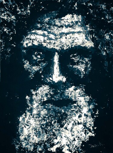 Malarstwo zatytułowany „Старец” autorstwa Jam Kanarsky, Oryginalna praca, Akryl