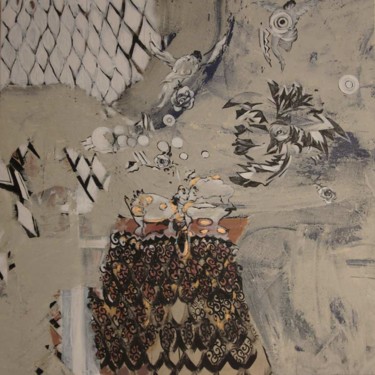 Peinture intitulée "chrysalide-ange-a-f…" par Jamal Lansari, Œuvre d'art originale
