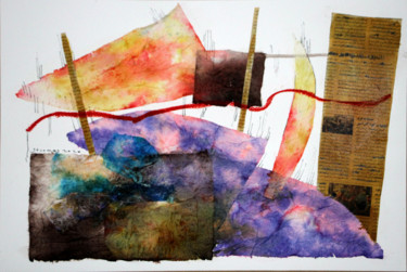 THE BIRD DIED Collages titled "THE BIRD DIED" by Jamaleddin Toomajnia, Original Art, Collages