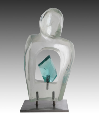 Sculpture titled "Nostalgia" by Jamal Alyousif, Original Artwork, Glass