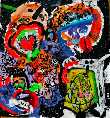 Malarstwo zatytułowany „VI LOIN” autorstwa Jennifer Daisy Hermange, Oryginalna praca, Akryl