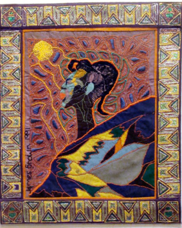Textile Art titled "Zamani.jpg" by James Brown, Jr., Original Artwork