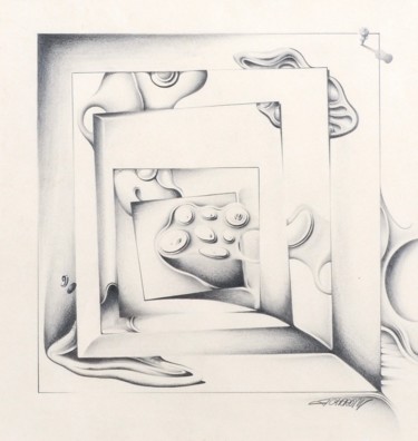 Dessin intitulée "Maze" par James Carroll, Œuvre d'art originale, Crayon