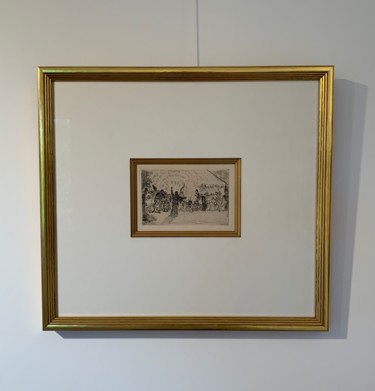Impressões e gravuras intitulada "Christus Bij De Bed…" por James Ensor, Obras de arte originais, Água forte