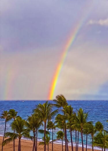Digitale Kunst getiteld "End of the Rainbow" door James Morris, Origineel Kunstwerk, Gemanipuleerde fotografie
