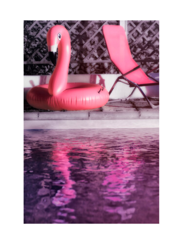 Photographie intitulée "Télétravail en rose" par James Orain, Œuvre d'art originale, Photographie numérique