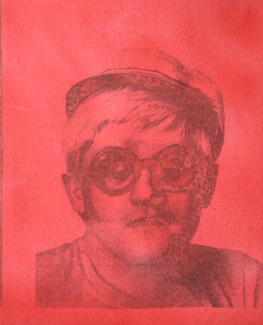 Malarstwo zatytułowany „David Hockney” autorstwa James B Studios, Oryginalna praca, Akryl