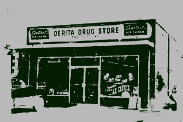 Εκτυπώσεις & Χαρακτικά με τίτλο "Drug Store" από James B Studios, Αυθεντικά έργα τέχνης, Screenprinting