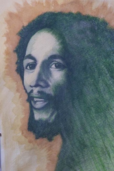 Malerei mit dem Titel "Marley" von James Flynn, Original-Kunstwerk, Öl