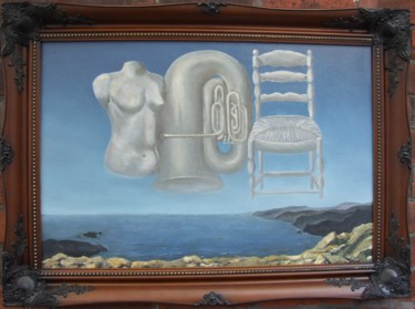 Painting titled "Le Temps Menaçant a…" by James Bagatel, Original Artwork, Oil