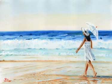 Peinture intitulée "Summer confidence" par James Potter, Œuvre d'art originale, Huile