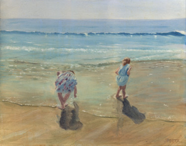 Peinture intitulée "Height of Summer" par James Potter, Œuvre d'art originale, Huile
