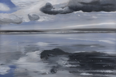 Картина под названием "Stormy Reflection" - James Potter, Подлинное произведение искусства, Масло