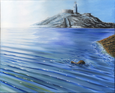 Painting titled "Lighthouse II" by James Potter, Original Artwork, Oil