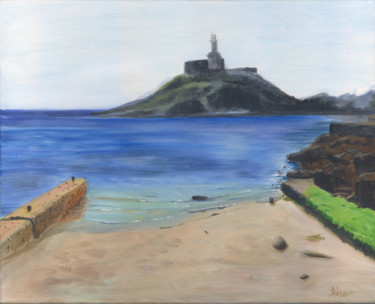 Peinture intitulée "Lighthouse III" par James Potter, Œuvre d'art originale, Huile