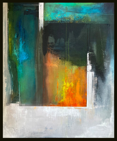 Schilderij getiteld "Everything in it's…" door James Rooney, Origineel Kunstwerk, Acryl