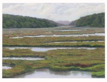 Painting titled "Ocean Marsh" by James Sheehy, Original Artwork
