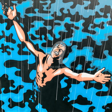 Картина под названием "Redemption" - Jamie Lee, Подлинное произведение искусства, Акрил Установлен на Деревянная рама для но…
