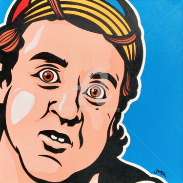 Painting titled "El Chavo Del Ocho -…" by Jamie Lee, Original Artwork, Acrylic Mounted on Wood Stretcher frame