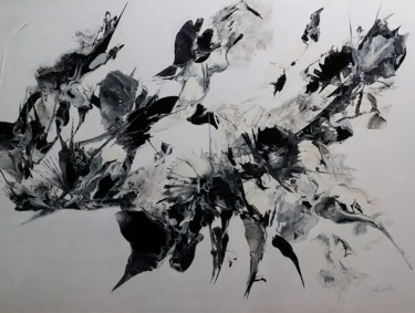 Peinture intitulée "Composition 006" par Jamotte, Œuvre d'art originale, Encre