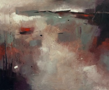 Pintura titulada "'Fantasy Landscape…" por Jan Aanstoot, Obra de arte original, Oleo Montado en Otro panel rígido