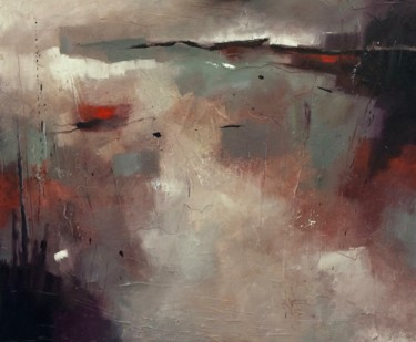 'Fantasy Landscape 21' Peinture intitulée "'Fantasy Landscape…" par Jan Aanstoot, Œuvre d'art originale, Huile Monté sur Autre panneau rigide