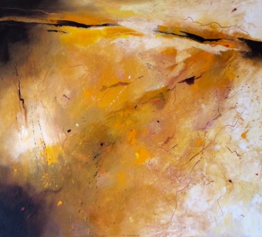Malerei mit dem Titel "'Fantasy Landscape…" von Jan Aanstoot, Original-Kunstwerk, Öl