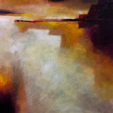 Pintura intitulada "'Fantasy Landscape2…" por Jan Aanstoot, Obras de arte originais, Óleo