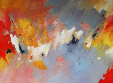 Картина под названием "'Happiness2'" - Jan Aanstoot, Подлинное произведение искусства, Масло