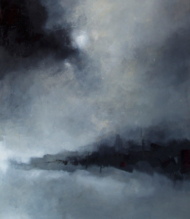 Pintura intitulada "'Fantasy landscape0…" por Jan Aanstoot, Obras de arte originais, Óleo
