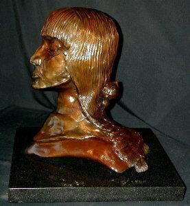 Skulptur mit dem Titel ""La Curandera"" von Jan And Jo Moore, Original-Kunstwerk, Metalle